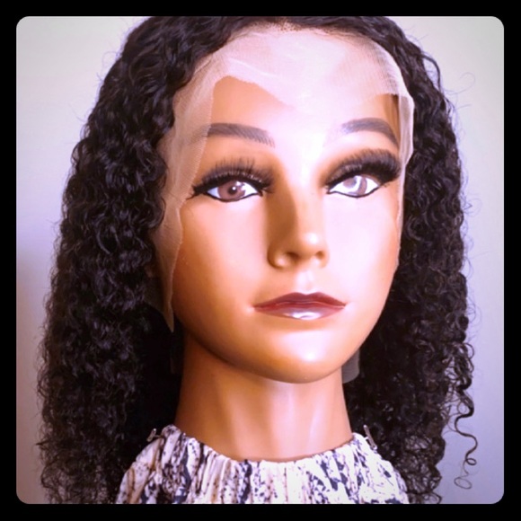 10 inch deep curly HD frontal wig